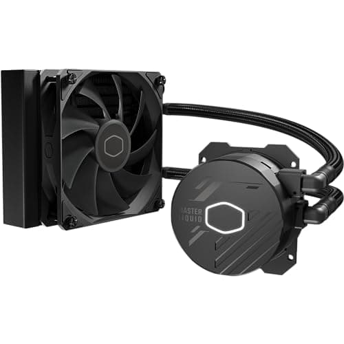 Cooler Master 120L Core Close-Loop AIO Liquid Cooler, R7|i5 Gen S Dual Chamber Pump, 120mm PWM, 120mm Radiator, White Lighting, AMD Ryzen AM5|4, Intel LGA 1851|1700 Platform - Image 1