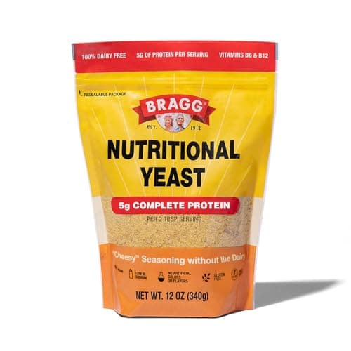 Bragg Premium Nutritional Yeast Seasoning - Vegan, Gluten Free – Good Source of Protein & Vitamins – Nutritious Savory Parmesan Cheese Substitute (Original, 12 Ounce (Pack of 1)) - Image 1