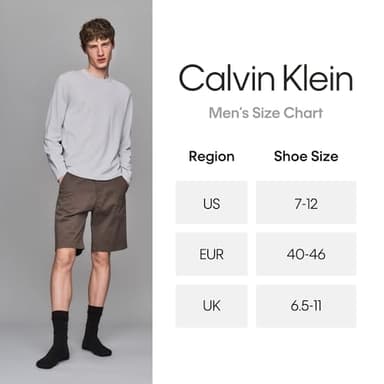Calvin Klein Mens Crew Socks - 12 Pack Soft Stretch Breathable Athletic Socks for Men for Sports and Running (Size 7-12), Size 7-12, Blue Multi - Image 6