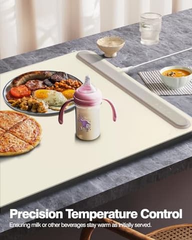 iTRUSOU Electric Warming Tray - Full Surface Heating,Rollable & Portable,Premium Silicone Nano-Material,3 Temperature Settings,Auto Shut-Off -Versatile Food Warmer for Gatherings,Parties,Everyday Use - Image 7