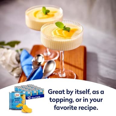 Dole Mango Slices in Heavy Syrup - Dole Canned Fruit - Rich Source of Vitamin C - 15.5 oz Cans - 12 Pack - Image 5