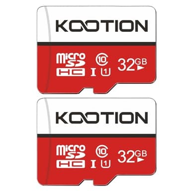 KOOTION 32GB Micro SD Card 2-Pack Class 10 Micro SDHC Card UHS-I Memory Card, High Speed TF Card, C10, U1, 32 GB - Image 1