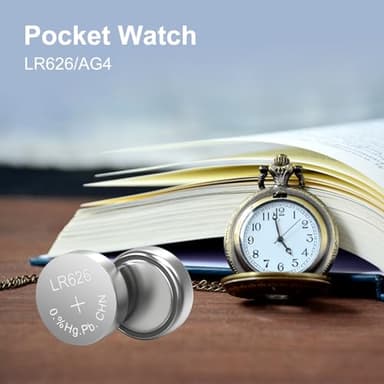 kunying AG4 LR626 Battery 25 Pack, Long-Lasting LR626/L626 /SR626 /377 /SR626SW Batteries Coin Cells for Watches Calculators Toys - Image 4