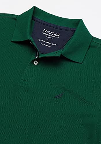 Nautica Men's Classic Short Sleeve Solid Polo Shirt, Tidal Green, XX-Large - Image 5
