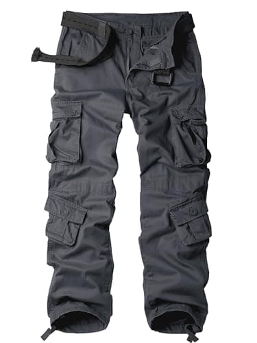 AKHIKING Men's BDU Cargo Tactical Ripstop Casual Lightweight Baggy Military Combat M65 Work Pants with 8 Pockets(No Belt) 40 - Image 1