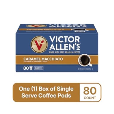 Victor Allen's Coffee Caramel Macchiato Flavored, 80 Count, Medium Roast, Single Serve Coffee Pods for Keurig K-Cup Brewers - Image 3