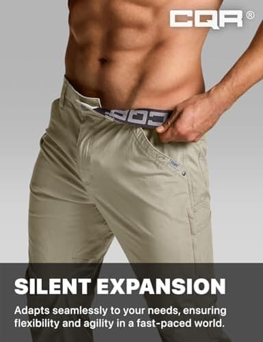 CQR Men's Vent Stretch Pants, Quick Dry Lightweight Casual Cargo Pants, Water Resistant Straight-Fit Utility Work Pants, Sedona Desert Sand, 36W x 32L - Image 8