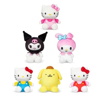 Micro Teenies Hello Kitty and Friends 6 Pack - Miniature Plush Figure, Suffed Animal, Toy Mini Soft Figure for Kids, Girls and Boys Ages 4+ - Image 2
