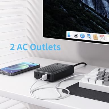 Charging Station 140W USB C Charger Block, Upgraded GaN III 8-in-1 Fast Charging Station Hub,PD 65W Laptop Charger Adapter Compatible with Compatible with MacBook Air/Pro,iPhone16/15,Galaxy S24 etc - Image 4