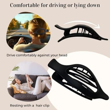 8 Pack Flat Hair Clips for Women,Matte No Crease Flat Claw Clips, Large Strong Hold Barrettes for Thick & Thin Hair, French Duckbill Styling Accessories - Image 4