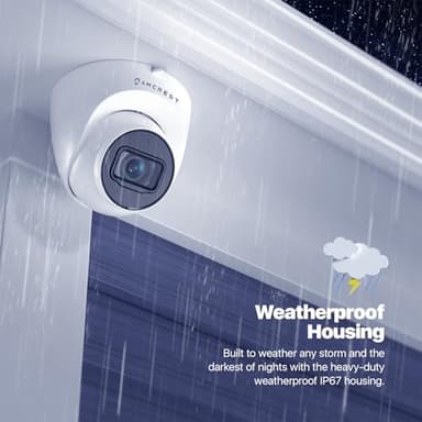 Amcrest UltraHD 4K (8MP) Outdoor Security IP Turret PoE Camera, 3840x2160, 98ft NightVision, 125° FOV, IP67 Weatherproof, MicroSD Recording (256GB), IP8M-T2599EW-AI-V3 (White) - Image 6