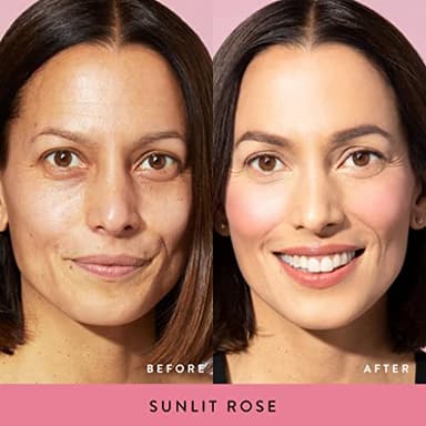 LAURA GELLER NEW YORK Baked Blush-n-Brighten Marbleized Blush for Cheeks - Sunlit Rose - Satin Finish - Buildable Color - Image 7