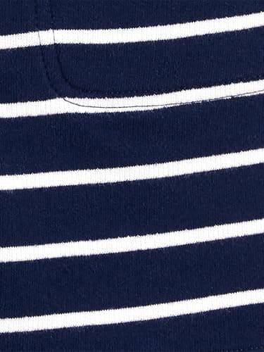 Simple Joys by Carter's Baby Boys' Multi-Pack Knit Shorts, Grey/Light Grey Heather Sharks/Navy Stripe, 3-6 Months - Image 3
