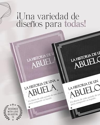 Abuela, comparte tu historia conmigo (Tapa dura): 250+ Preguntas, Libro de recuerdos y memorias, Regalo para Abuela de nietos, Día de la Madre, Cumpleaños, Aniversario y Navidad. (Edición en español) - Image 6