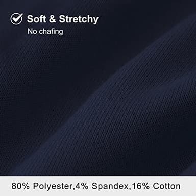 DIBAOLONG Womens Yoga Shorts Loose Comfy Drawstring Lounge Bermuda Shorts with 3 Pockets Navy 2XL - Image 4