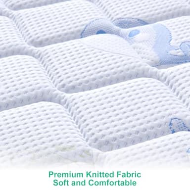 Letmxiu Premium Crib & Toddler Mattress, 100% Knitted Fabric, Premium Fleece Surface-Hypoallergenic, Soft Breathable, 5" Thick-Firm and Optimal Support, Non-Toxic Crib Mattress for Toddler Bed - Image 5