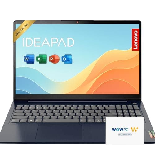 Lenovo IdeaPad 15.6 inch Laptop Computer with Microsoft 365 Home and Business • 36GB RAM • 1TB PCIe SSD • Intel Core • Wi-Fi 6 • 11HR Battery • 1TB Cloud Storage • Windows 11 • WOWPC Recovery USB - Image 1