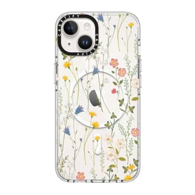 CASETiFY Clear iPhone 14 Case [Not Yellowing / 6.6 ft. 3X Military Grade Drop Protection/Magsafe] - Dreamy Floral Pattern - Clear - Image 1