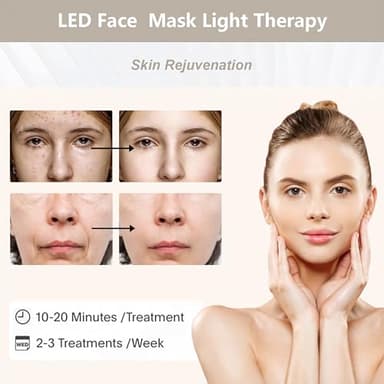 Led-Face-Tool，LED Light Therapy Facial Mask，7 in 1 Beauty Equipment for Skin Care at Home - Image 3