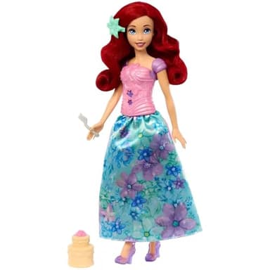 Mattel Disney Princess Ariel Fashion Doll Set, Spin & Reveal with 11 Surprises Including 5 Accessories, 5 Stickers & Play Scene, Inspired by Movie - Image 4