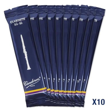 Vandoren CR103 Bb Clarinet Traditional Reeds Strength 3; Box of 10 - Image 4