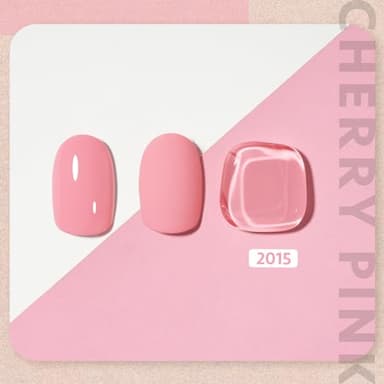 GAOY Pink Gel Nail Polish, 16ml Soak Off Gel Polish, UV Light Cure for Nail Art DIY Manicure at Home, 2015 Cherry Pink - Image 2