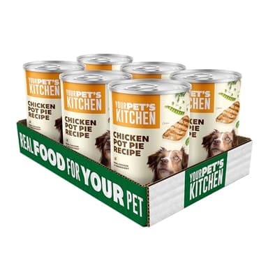 YOUR PET'S KITCHEN Wet Dog Food, Chicken Pot Pie Recipe - 13.2 oz Cans (Pack of 6), Made in The USA with Real Chicken - Image 10