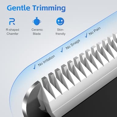 Body Hair Trimmer for Men, Manscape Electric Razor, Versatile Hair Trimmer for Groin, Beard, Nose/Ear Hair, Waterproof & USB-C Rechargeable, Travel Lock - Image 3