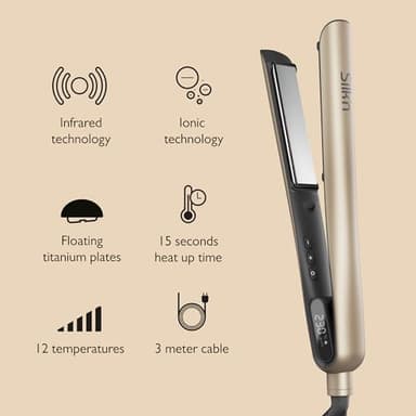 Silk’n 2-in-1 Hair Straightener and Curling Iron - SilkyStraight - Flat Iron with 12 Adjustable Heat Settings - Smooth Styling, Fast Heating and Frizz Control - Travel-Friendly with Dual voltage - Image 3