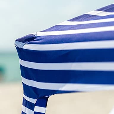AMMSUN Beach Cabana, 6.2'×6.2' Beach Canopy, Easy Set up and Take Down, Cabana Tent with Sand Pockets, Instant Sun Shade with Side Wall, Siesta Stripe - Image 8