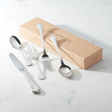 Reed & Barton 1800 5Pc Flatware Place Setting, 5 Piece, Silver - Image 4