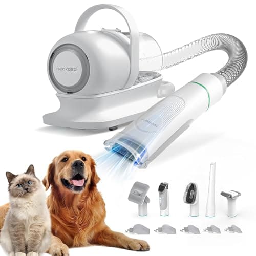 Neakasa P1 Pro Pet Grooming Kit & Vacuum Suction 99% Pet Hair, Professional Clippers with 5 Proven Grooming Tools for Dog and Cat - Image 1