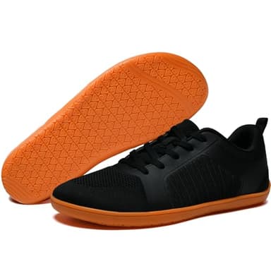 ABCDZZ Barefoot Shoes for Women Wide Toe Box Minimalist Sneakers Zero Drop Sole Lightweight Trail Running Shoes, Black, 9W - Image 2
