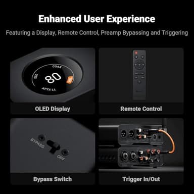 Fosi Audio ZD3 Desktop DAC Preamp, Fully Balanced Digital to Analog Audio Converter with ES9039Q2M for Home Stereo Amplifier, Bluetooth/USB/Optical/Coax/TV HDMI ARC Input, XLR/RCA Output with Remote - Image 5