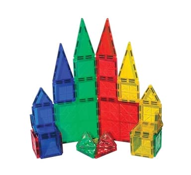 CreateOn Crayola Mini Magnetic PIP-Tiles, Building Set for Kids, Magnetic Building Toys for Kids, STEM Travel Toys for Boys and Girls Ages 3+, 42-Piece Set (Bold) - Image 7