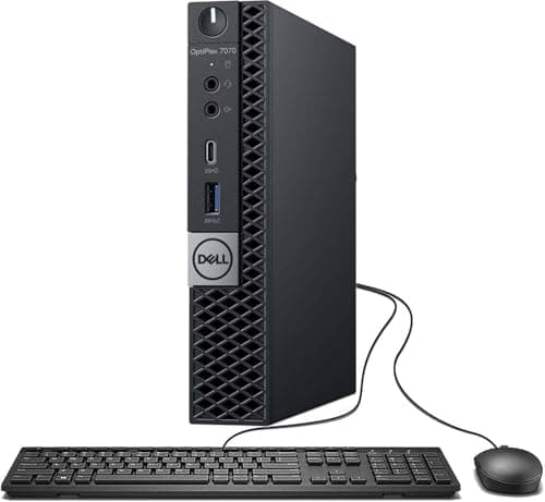 Dell OptiPlex 7070 Business Mini Desktop Computer, Core i7-8700, 32GB DDR4 RAM, 1TB SSD, Displayport, Keyboard and Mouse, Windows 10 Pro (Renewed) - Image 1