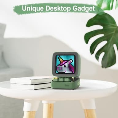 Divoom Ditoo Pro Programmable Pixel Art LED-Bluetooth-Speaker Showing-Clock Emoji DIY Design for Home Wedding Party Decoration with Wireless App Control (Green) - Image 7