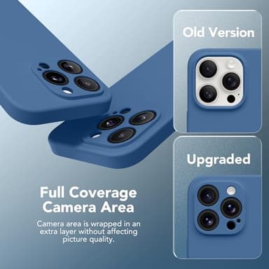 SuydanBox Magnetic for iPhone 14 Pro Max Case, Compatible with MagSafe, [Full Camera Protection][Screen Protector] Silicone Shockproof Protective Phone Case for iPhone 14 Pro Max 6.7", Lake Blue - Image 7