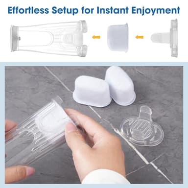 Keurig 2.0 Filter Replacement for K Duo, K200 K250 K350, K-Duo Essentials, K-Compact Single Serve Coffee Maker with Rear Reservoir Short Filter Holder and 12 Water Filter Refill Cartridges - Image 2