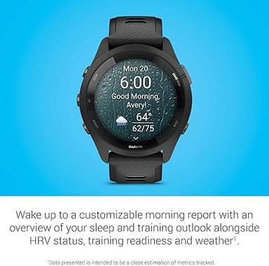Garmin Forerunner 265 Running Smartwatch, Colorful AMOLED Display, Training Metrics and Recovery Insights, Black and Powder Gray (Renewed) - Image 5