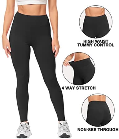 Natural Feelings Buttercloud High Waisted Leggings for Women Ultra Soft Stretch Slim Yoga Leggings - Image 5