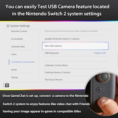 Coolwee Camera for Nintendo Switch 2 (2025), 720P HD Video Camera, Privacy Sliding Lens Cover, ABS White and Green Color - Image 9
