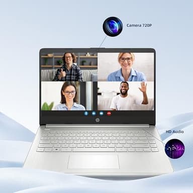 HP Laptop Computer for Home Student Study, 1-Year Office 365, 4GB RAM, 256GB Storage (128GB UFS + 128GB Micro SD Card), 14 Inch, Intel Processor (Beat i3-1115G4), WiFi 6, Bluetooth 5.4, Windows 11 S - Image 8