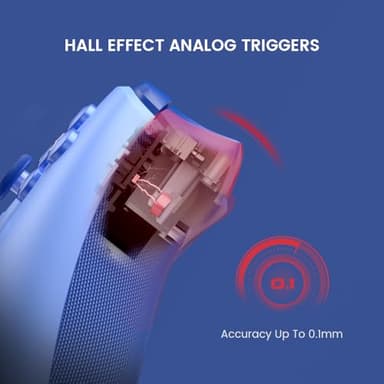 GameSir G7 SE Wired Controller for Xbox Series X|S, Xbox One & Windows 10/11, Plug and Play Gaming Gamepad with Hall Effect Joysticks/Hall Trigger, 3.5mm Audio Jack (Blue) - Image 3