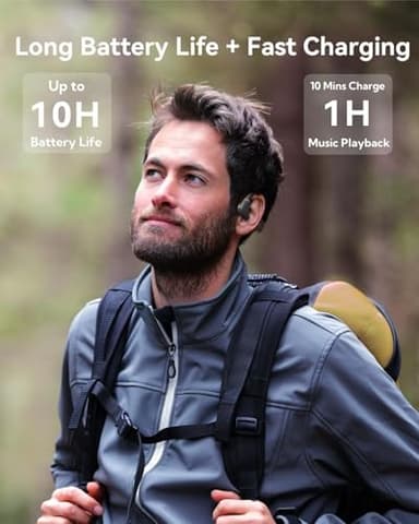 NANK Runner Diver2 Pro Swimming Headphones, IP69 Waterproof Bone Conduction Headphones Built-in Mic, Wireless Bluetooth 5.4 32GB Memory Underwater Swimming Earbuds for Surfing Cycling Sports - Image 6