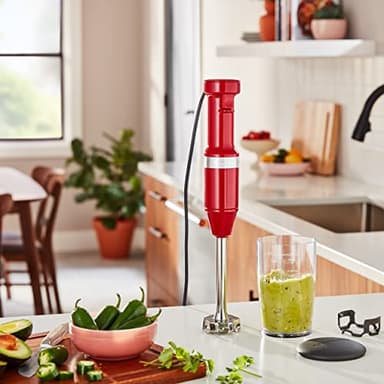 KitchenAid Variable Speed Corded Hand Blender KHBV53, Empire Red - Image 4