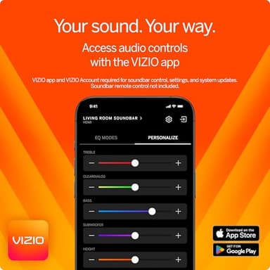 VIZIO 5.1.2 Elevate SE Soundbar, Wireless Subwoofer, Surround Sound w/Dolby Atmos & DTS:X, Bluetooth Speaker, QuickFit™ Compatible – SL512X-08 (New, 2024 Model) - Image 5