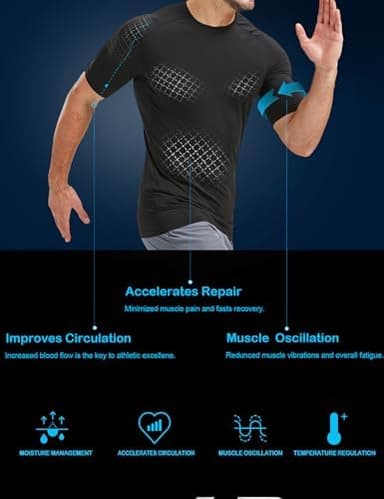Dalavch 5 Pack Men’s Compression Shirts Short Sleeve Cool Dry Sports Athletic Workout Base Layer Undershirt T-Shirt Tops - Image 5