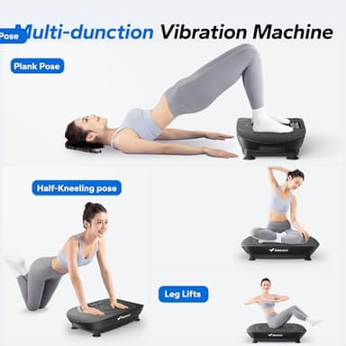 MERACH Vibration Plate Exercise Machine, Whole Body Workout Equipment for Women, Bluetooth and Silicone Pedal, Vibration Plate with Auto Mode, Vibrate Fitness Platform for Home - Image 6