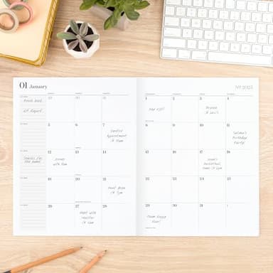 Cambridge 2025 Planner, Monthly, 8-1/2" x 11", Large, WorkStyle, Seaside Blue (1606-091-12-25) - Image 2
